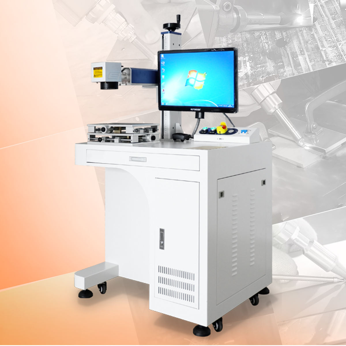 30W 50W 100W 3D Raycus Jpt Mop - Fiber Laser Marking Machine 30W recension och pris