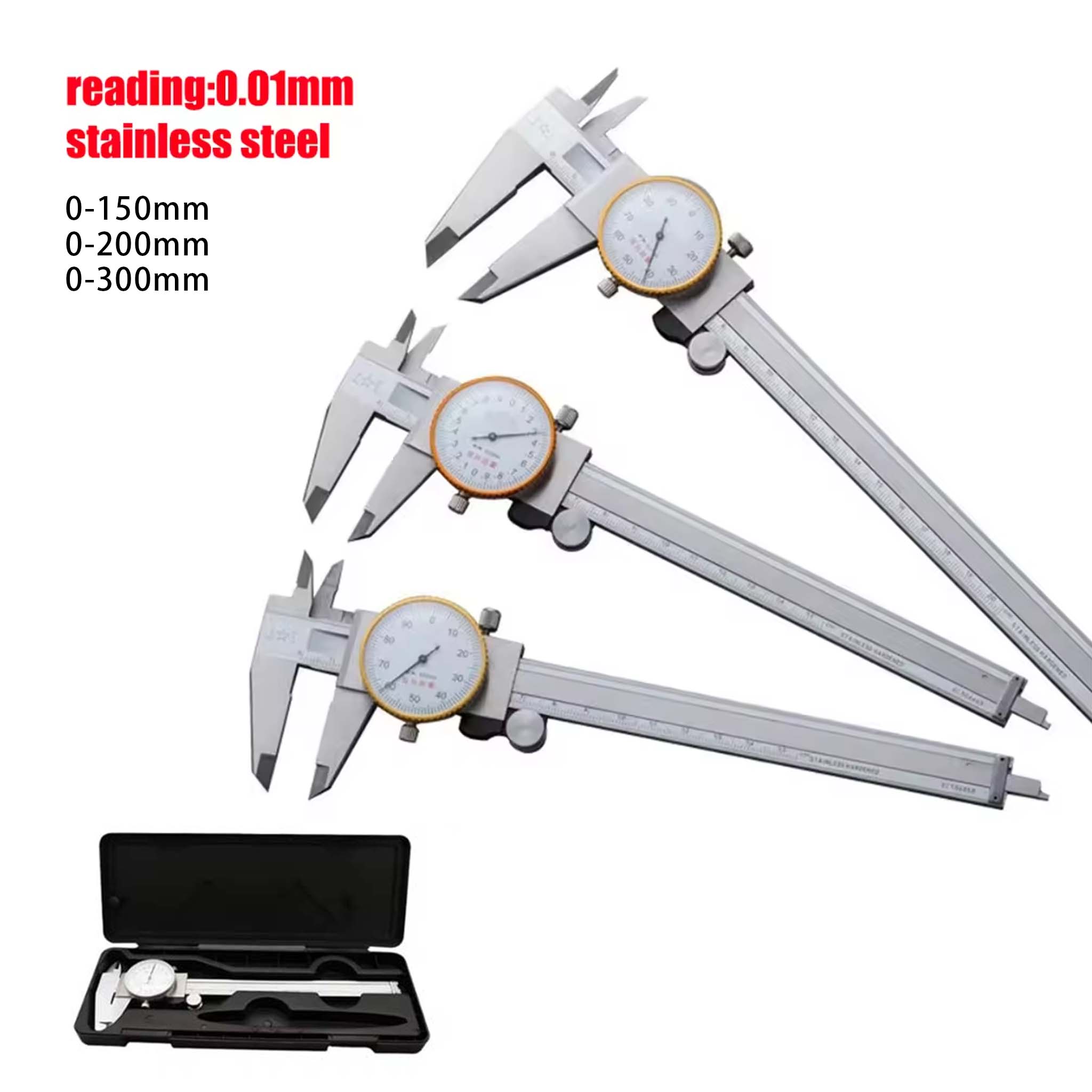Dial Calipers  0.02mm High Pre - Digital Caliper 150Mm Stainless Steel recension och pris