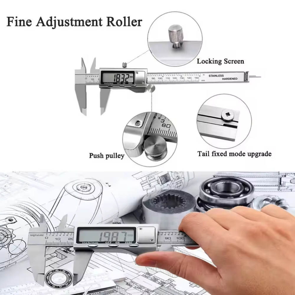 Electronic Vernier Caliper 6 I - Digital Caliper 150Mm Stainless Steel recension och pris