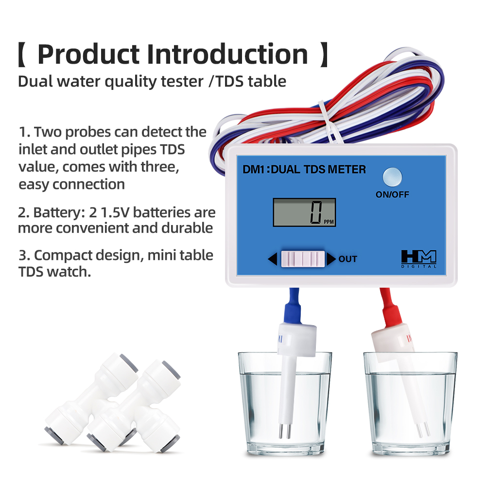 DM1 Dual TDS Water Quality Tes - Ph Meter Digital Water Tester recension och pris