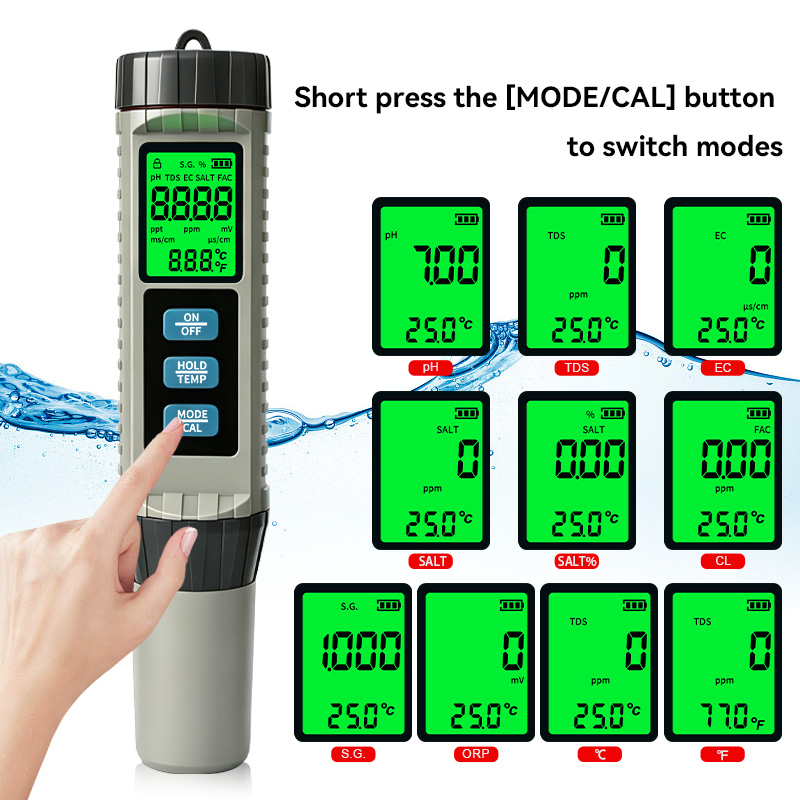 MF-X81 Portable Multi Water Qu - Ph Meter Digital Water Tester recension och pris